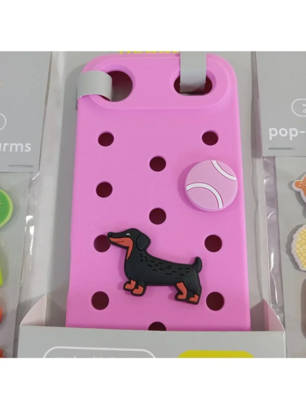 Heyday Pop-In Phone Case iPhone Air Pink Dachshund Tennis & 2 Packs Food Veggies
